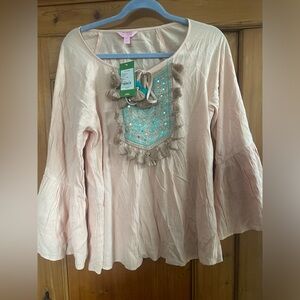 Lilly Pulitzer- Sz. m peach color top
